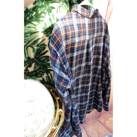 Vintage cozy oversized plaid boyfriend flannel 🍂 - Picture 5 of 8